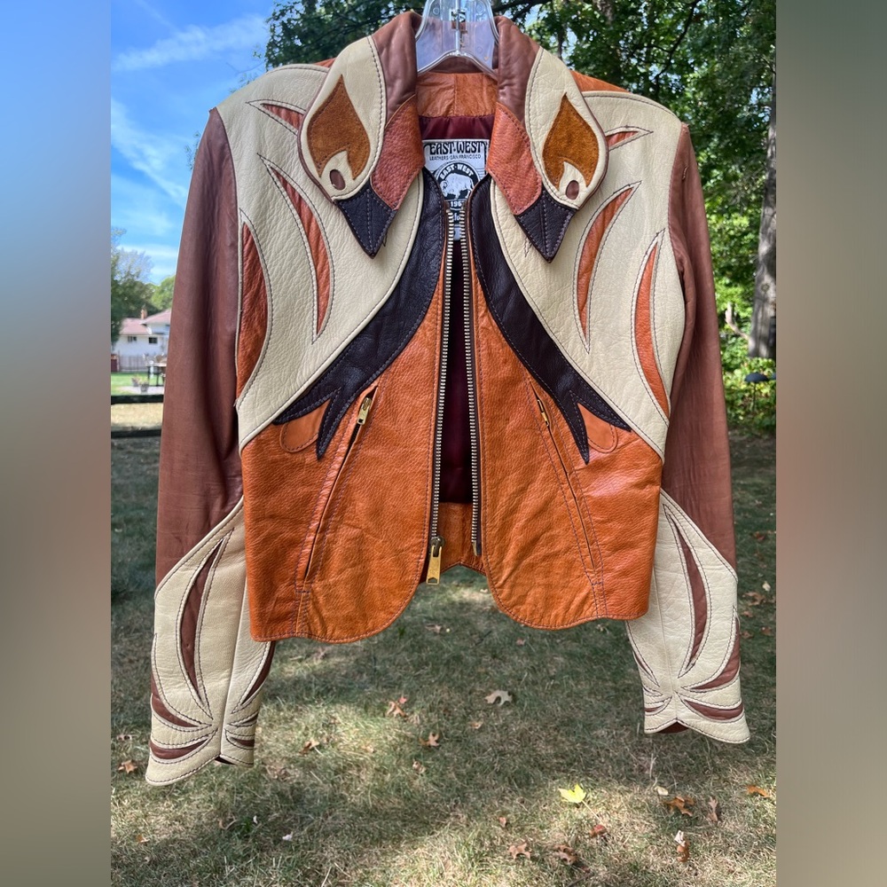 Vintage East West Musical Instruments Co. San Francisco Leather “Parrot” Jacket